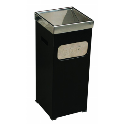 Kare Paslanmaz Küllük Boyalı Çöp Kovası