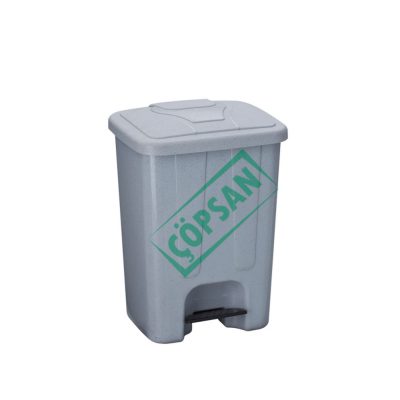 17 lt. Köşeli Pedallı Plastik Çöp Kovası